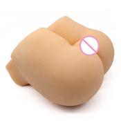 Soft Black and Skin Color Realistic Big Mac Huge Ass 3D Sex Doll Artificial Pussy Vagina Double Channels Sex Real Doll produced by automaticwoman